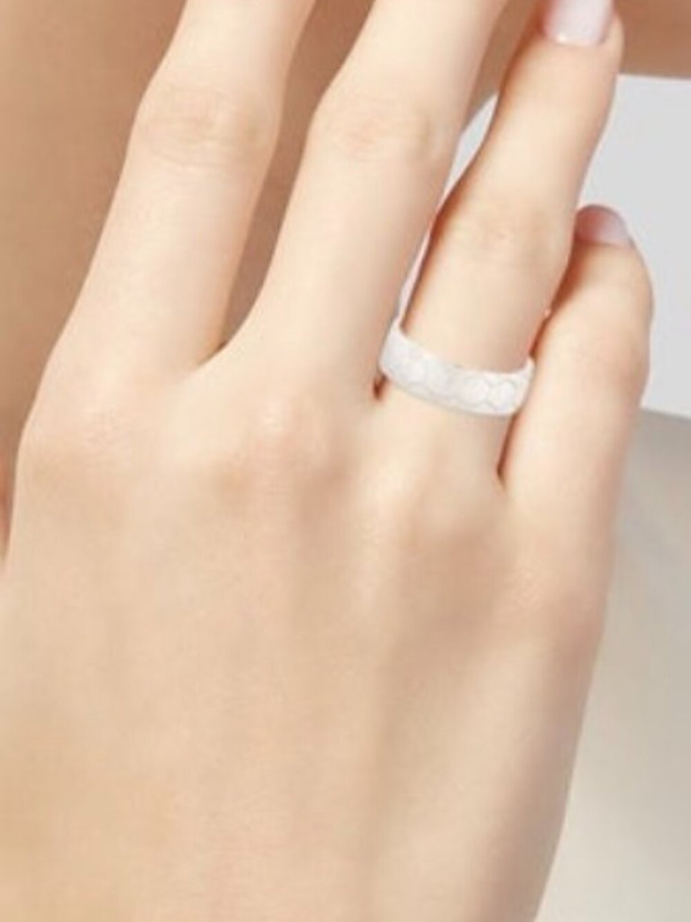 CHRISTOFLE STERLING SILVER 925 CDOE ROYALE BAND RING - Picture 9 of 10